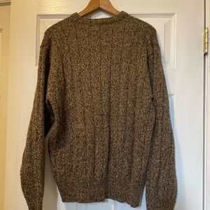 Vintage Brian McNeil KNitWear sweaters. Size L. Dark brown with specks of color.